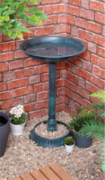 Netagon Outdoor Garden Strong Durable Freestanding Pedestal Wildlife Bird Bath With Base - thumbnail 3