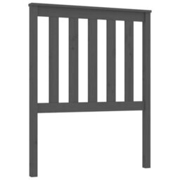Berkfield Bed Headboard Grey 81X6X101 Cm Solid Wood Pine - thumbnail 2