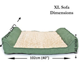 Actiaspet Deluxe Green Orthopaedic Soft Dog Pet Warm Sofa Bed Pillow Cushion Chair Extra Large - thumbnail 6