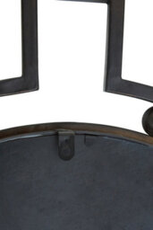 Orsina Bronze Metal Frame Round Wall Mirror - thumbnail 3