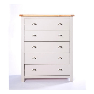 Cabinet Bits Argenta 5 Drawer Chest Of Drawers Chrome Cup Handle - image 1