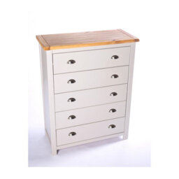 Cabinet Bits Argenta 5 Drawer Chest Of Drawers Chrome Cup Handle - thumbnail 3