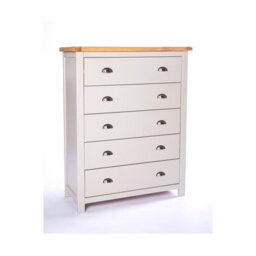 Cabinet Bits Argenta 5 Drawer Chest Of Drawers Chrome Cup Handle - thumbnail 2