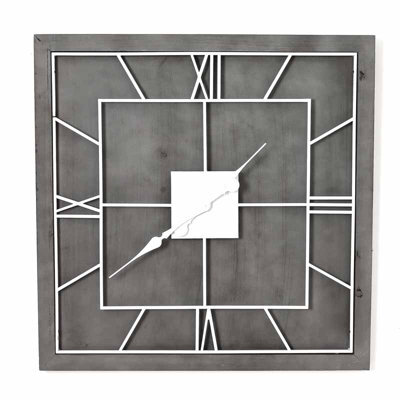 Williston  Grey  Square  Wall  Clock - image 1