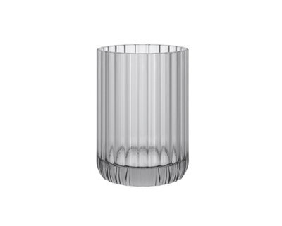 Cosmic Toothbrush Holder, Tumbler, Resistant Glass, 8Cm Diameter, Free-Standing, Smoke Grey, Lido Collection - image 1