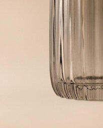 Cosmic Toothbrush Holder, Tumbler, Resistant Glass, 8Cm Diameter, Free-Standing, Smoke Grey, Lido Collection - thumbnail 2