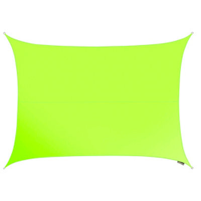 Kookaburra 6M X 5M Rectangle Waterproof Lime Garden Patio Sun Shade Sail Canopy 98% Uv Block With Free Rope - image 1