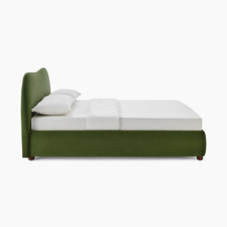 Furniturebox Uk Mabel Green Velvet Ottoman King Size Bed Frame - thumbnail 4