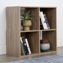 Jane - 2X2 Bookcase - Cube Storage Boxes (Oak) - thumbnail 3
