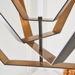 Luminosa Lighting Luminosa Macerata 4 Light Ceiling Pendant Aged Bronze Effect & Antique Gold Paint - thumbnail 5