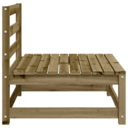 Berkfield Garden Sofas Armless 2 Pcs 70X70X67 Cm Impregnated Wood Pine - thumbnail 7
