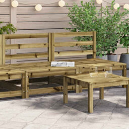 Berkfield Garden Sofas Armless 2 Pcs 70X70X67 Cm Impregnated Wood Pine - thumbnail 1