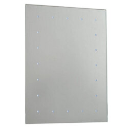 Luminosa Lighting Luminosa Toba Light Illuminated Bathroom Mirrors Gloss White, Mirrored Glass Ip44