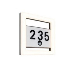Lutec 5194302118 Alice Led Pir Wall Light With Door Number (Anthracite Grey) - thumbnail 1