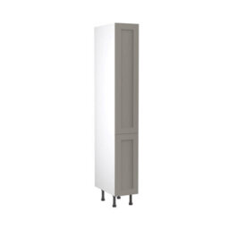 Kitchen Kit Larder Tall Unit With Pull Out Storage 300mm W/ Shaker Cabinet Door - Ultra Matt Dust Grey - thumbnail 1