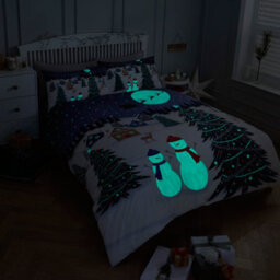 Smart Living Printed Christmas Glow In The Dark Duvet Cover With Pillowcases - thumbnail 3