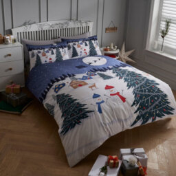 Smart Living Printed Christmas Glow In The Dark Duvet Cover With Pillowcases - thumbnail 2
