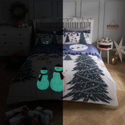 Smart Living Printed Christmas Glow In The Dark Duvet Cover With Pillowcases - thumbnail 5