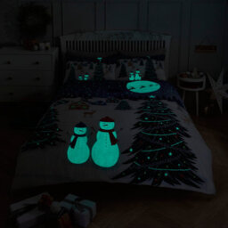 Smart Living Printed Christmas Glow In The Dark Duvet Cover With Pillowcases - thumbnail 4