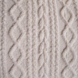 Ohs Cable Knit Fleece Duvet Cover Set Warm Reversible Bedding, Natural - King - thumbnail 6