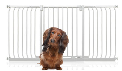 Bettacare Elite Pressure Dog Gate, 161Cm - 170Cm, Matt White, Pressure Fit Pet Gate For Dog And Puppy - image 1