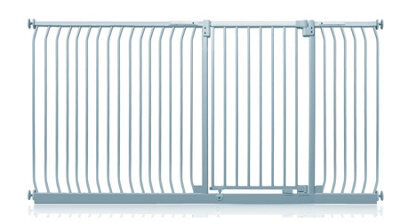 Safetots Extra Tall Elite Safety Gate, 216Cm - 225Cm, Matt Grey, Extra Tall 96.8Cm In Height, Pressure Fit Stair Gate - image 1