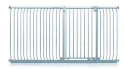 Safetots Extra Tall Elite Safety Gate, 216Cm - 225Cm, Matt Grey, Extra Tall 96.8Cm In Height, Pressure Fit Stair Gate - thumbnail 1
