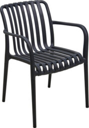 Jack Stonehouse Jsh Black 3 Piece Modern Garden Patio Set With 2X Chairs & Table Uv Protected Weather Resistant Pp Polypropylene - thumbnail 6