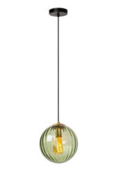 Lucide Monsaraz Retro Pendant Light 25Cm - 1Xe27 - Green