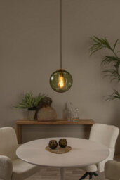 Lucide Monsaraz Retro Pendant Light 25Cm - 1Xe27 - Green - thumbnail 4