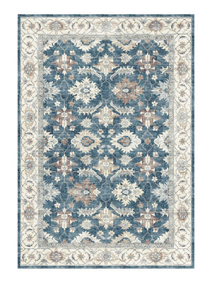 Silk Road Blue Traditional Large Rug, (L)230.3Cm X (W)160Cm - image 1