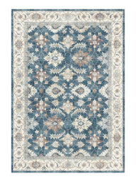 Silk Road Blue Traditional Large Rug, (L)230.3Cm X (W)160Cm - thumbnail 1