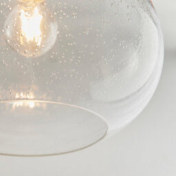 Anson Lighting Hansford Easyfit Pendant In Clear Bubble Glass (Shade Only) - thumbnail 5