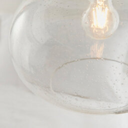 Anson Lighting Hansford Easyfit Pendant In Clear Bubble Glass (Shade Only) - thumbnail 4