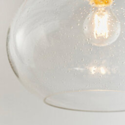 Anson Lighting Hansford Easyfit Pendant In Clear Bubble Glass (Shade Only) - thumbnail 7