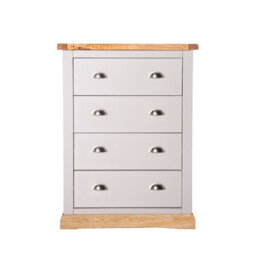 Cabinet Bits Bomporto 4 Drawer Chest Of Drawers Chrome Cup Handle - thumbnail 1