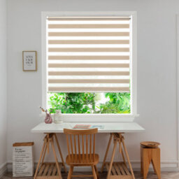 GoodHome Brize Corded Mottled Natural Day & Night Roller Blind (W)180Cm (L)180Cm - thumbnail 1