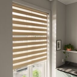 GoodHome Brize Corded Mottled Natural Day & Night Roller Blind (W)180Cm (L)180Cm - thumbnail 3