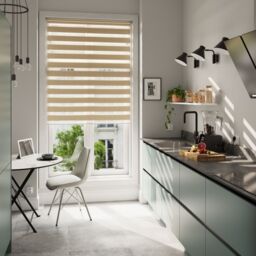 GoodHome Brize Corded Mottled Natural Day & Night Roller Blind (W)180Cm (L)180Cm - thumbnail 9