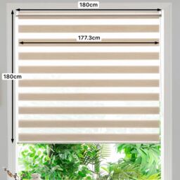 GoodHome Brize Corded Mottled Natural Day & Night Roller Blind (W)180Cm (L)180Cm - thumbnail 8