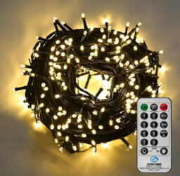 Shatchi 480 Led Outdoor Christmas Fairy Lights - 29M Warm White Cluster String Lights With Remote - thumbnail 1