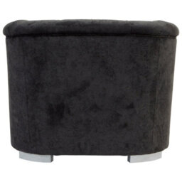 Orsina Modern Design Black Fabric Armchair, Timeless Appeal Occassional Armchair, Comfortable Accent Armchair - thumbnail 4