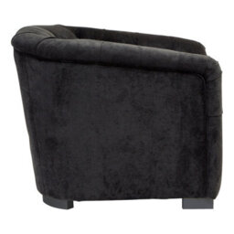 Orsina Modern Design Black Fabric Armchair, Timeless Appeal Occassional Armchair, Comfortable Accent Armchair - thumbnail 3