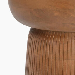 Furniturebox Uk Jura Round Walnut Wood Side Table - thumbnail 5