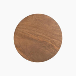 Furniturebox Uk Jura Round Walnut Wood Side Table - thumbnail 6