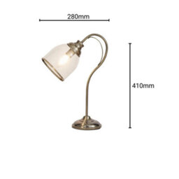 CGC Lighting Cgc Kate Antique Brass Table Lamp - thumbnail 8