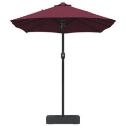 Berkfield Modern Garden Parasol Bordeaux Red 385 X 209 X 244 Cm Fabric - thumbnail 5