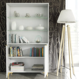 Creative Furniture Tide Crest Display Cabinet 175Cm - Modern Fluted Design In White - thumbnail 6