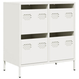 Vidaxl Sideboard White 68X39X73.5 Cm Cold-Rolled Steel - thumbnail 2