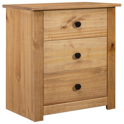 Vidaxl Bedside Cabinet 46X40X57 Cm Pinewood Panama Range - image 1